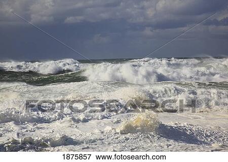 Pacific City, Oregon, United States Of America; The Pacific Ocean At Cape Kiwanda View Large Photo Image Stock Photo - Pacific City, Oregon, United States Of America; The Pacific Ocean At Cape Kiwanda. Fotosearch