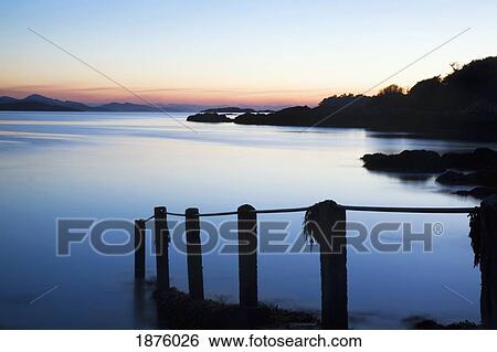 Parknasilla, County Kerry, Ireland; Sunset Over Kenmare Bay View Large Photo Image Stock Photograph - Parknasilla, County Kerry, Ireland; Sunset Over Kenmare Bay. Fotosearch