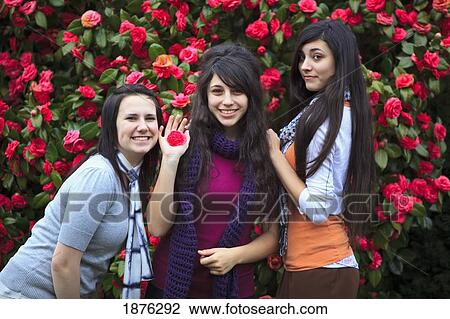 Portland, Oregon, United States Of America; Three Teenage Girls By A Tree Full Of Blossoms In Portland Park View Large Photo Image Stock Image - Portland, Oregon, United States Of America; Three Teenage Girls By A Tree Full Of Blossoms In Portland Park. Fotosearch