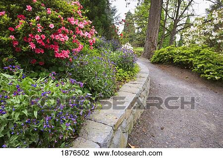 Portland Oregon United States Of America Spring Flowers And A