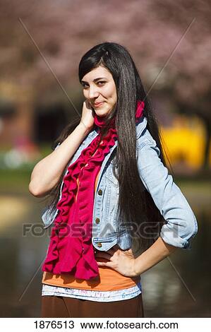 Portland, Oregon, United States Of America; A Teenage Girl Poses In Portland Park View Large Photo Image Stock Image - Portland, Oregon, United States Of America; A Teenage Girl Poses In Portland Park. Fotosearch