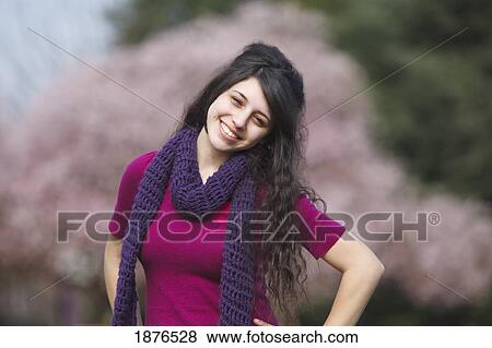 Portland, Oregon, United States Of America; A Teenage Girl Standing In Portland Park View Large Photo Image Stock Photo - Portland, Oregon, United States Of America; A Teenage Girl Standing In Portland Park. Fotosearch