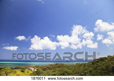 Stock Image - Roatan, Bay Islands, Honduras; A View Of The Caribbean Sea. Fotosearch
