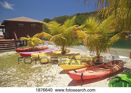 Roatan, Bay Islands, Honduras; Kayaks On The Beach At Anthony's Key Resort View Large Photo Image Stock Image - Roatan, Bay Islands, Honduras; Kayaks On The Beach At Anthony's Key Resort. Fotosearch