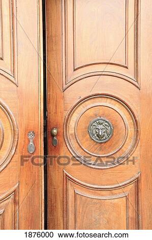 Stock Image - Slane, Ireland; A Door To Slane Castle. Fotosearch