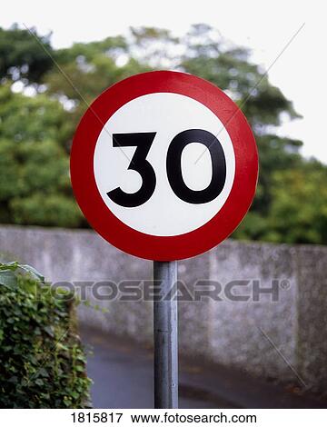 30 Mph Road Sign View Large Photo Image Stock Photo - 30 Mph Road Sign. Fotosearch