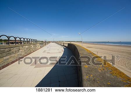 a tiled walkway along the coast; south sheilds, tyne and wear, england View Large Photo Image Stock Image - a tiled walkway along the coast; south sheilds, tyne and wear, england. Fotosearch