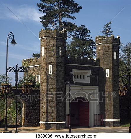 Stock Photograph - Antrim Castle Gates, County Antrim, Ireland. Fotosearch
