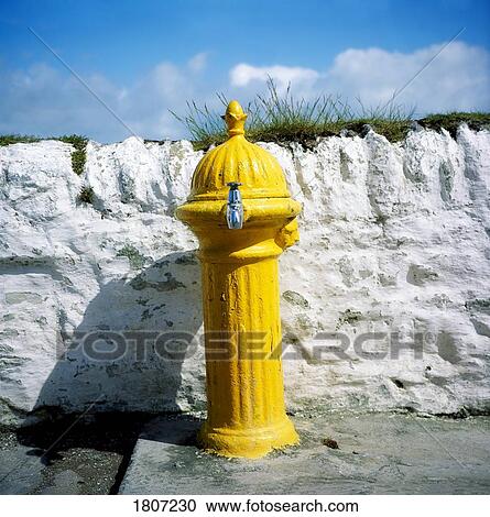 Stock Image - Ballycotton, Co Cork, Ireland, Traditional Pump. Fotosearch