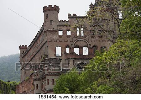 bennerman's castle on the hudson river; new york, united states of america View Large Photo Image Picture - bennerman's castle on the hudson river; new york, united states of america. Fotosearch