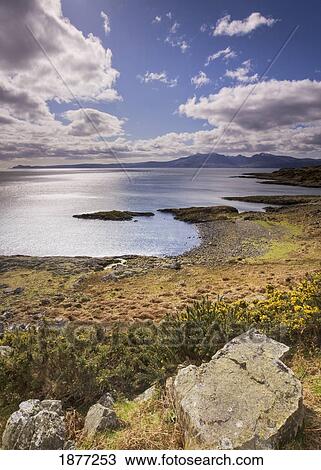 bute, argyll, scotland; looking towards arran from the southern tip of bute View Large Photo Image Stock Image - bute, argyll, scotland; looking towards arran from the southern tip of bute. Fotosearch