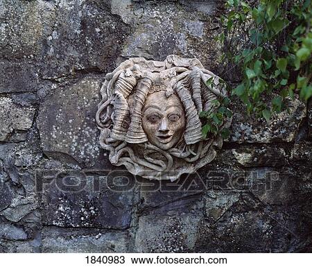 Butterstream Trim Co Meath, Medusa Fountain, Late Spring, View Large Photo Image Stock Image - Butterstream Trim Co Meath, Medusa Fountain, Late Spring,. Fotosearch