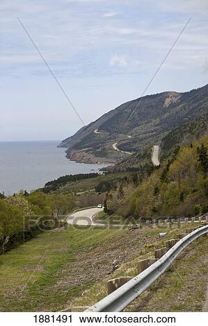 Stock Image - cabot trail; nova scotia, canada. Fotosearch
