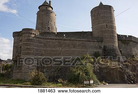 chateau de fougeres; brittany, france View Large Photo Image Stock Image - chateau de fougeres; brittany, france. Fotosearch