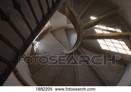 Stock Photography - circular staircase in sintra national palace; sintra, portugal. Fotosearch