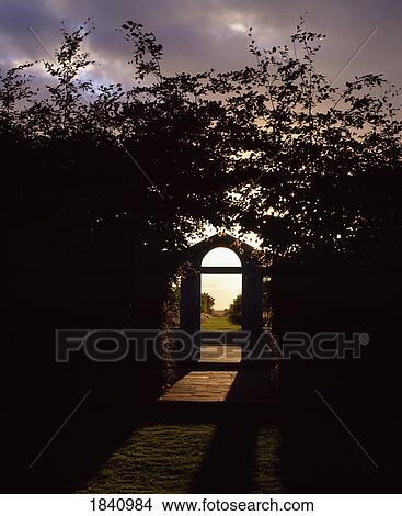 Classical Gateway, Butterstream Gardens, Co Meath, Ireland View Large Photo Image Picture - Classical Gateway, Butterstream Gardens, Co Meath, Ireland. Fotosearch