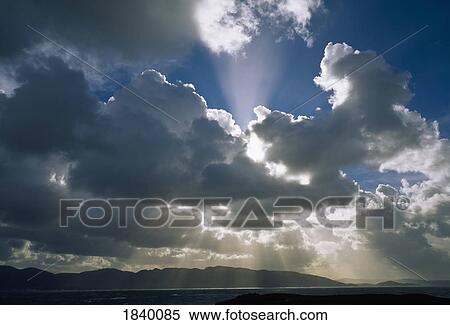 Stock Photography - Clouds, Malan Head From Fanad, Co Donegal,. Fotosearch