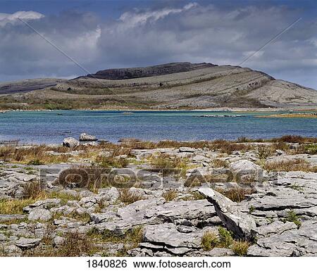 Co Clare. The Burren, Mullaghmore Mountain, (Turlogh In Foreground), View Large Photo Image Stock Photograph - Co Clare. The Burren, Mullaghmore Mountain, (Turlogh In Foreground),. Fotosearch
