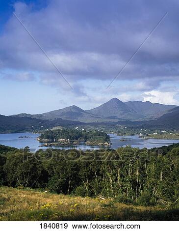 Stock Photo - Co Cork, Glengarriff Harbour, Garinish Island. Fotosearch