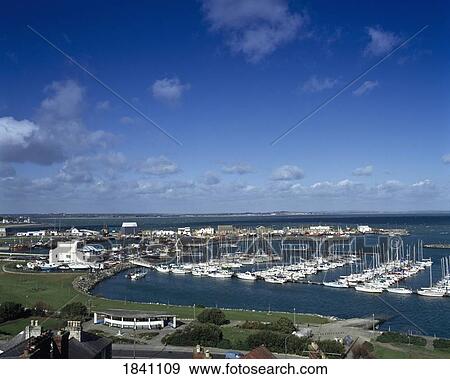 Stock Photo - Co Dublin, Howth Harbour And Marina. Fotosearch