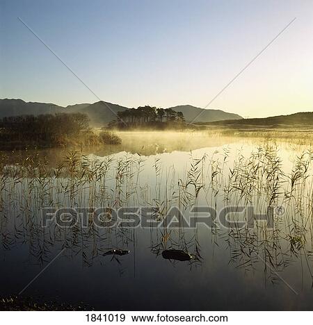 Co Galway, Connemara, Derryclare Lough View Large Photo Image Stock Photo - Co Galway, Connemara, Derryclare Lough. Fotosearch