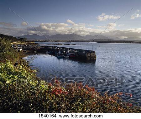 Co Galway, Roundstone, Connemara View Large Photo Image Picture - Co Galway, Roundstone, Connemara. Fotosearch