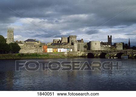 Co Limerick St. Johns Castle View Large Photo Image Stock Image - Co Limerick St. Johns Castle. Fotosearch