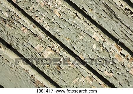 Cracked Green Paint On Barn Wood Stock Photo 1881417 Fotosearch