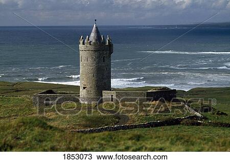 Doonagore Castle, Co Clare, Ireland View Large Photo Image Stock Image - Doonagore Castle, Co Clare, Ireland. Fotosearch