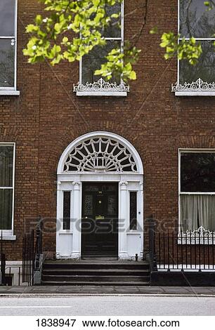 Dublin, Co Dublin, Ireland; Exterior View Of Georgian Style Architecture View Large Photo Image Stock Photo - Dublin, Co Dublin, Ireland; Exterior View Of Georgian Style Architecture. Fotosearch