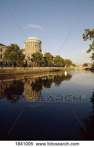 Dublin, Four Courts, View Large Photo Image Stock Photography - Dublin, Four Courts,. Fotosearch