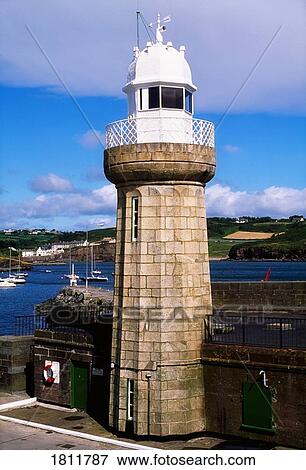Dunmore East Lighthouse, Dunmore East, Co Waterford, Ireland, 19Th Century Lighthouse View Large Photo Image Stock Photo - Dunmore East Lighthouse, Dunmore East, Co Waterford, Ireland, 19Th Century Lighthouse. Fotosearch