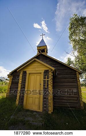eagle, alaska, united states of america; a log church View Large Photo Image Stock Image - eagle, alaska, united states of america; a log church. Fotosearch