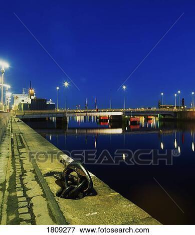 East Link Bridge & River Liffey, Dublin, Co Dublin, Ireland View Large Photo Image Stock Photo - East Link Bridge & River Liffey, Dublin, Co Dublin, Ireland. Fotosearch