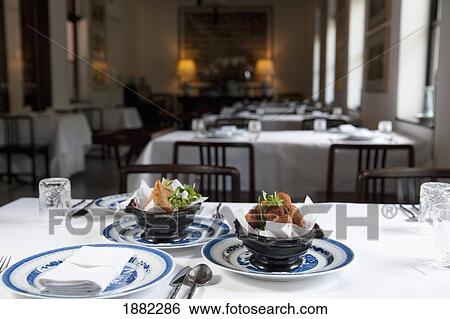 Stock Photograph - food on the table at rachamankha restaurant; chiang mai, thailand. Fotosearch