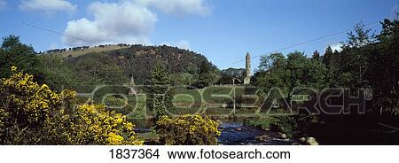 Glendalough, Co Wicklow, Ireland; Monastic Settlement View Large Photo Image Picture - Glendalough, Co Wicklow, Ireland; Monastic Settlement. Fotosearch