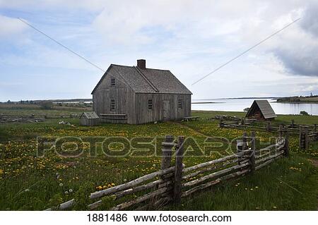 Stock Photograph - homesteader's house; prince edward island, canada. Fotosearch
