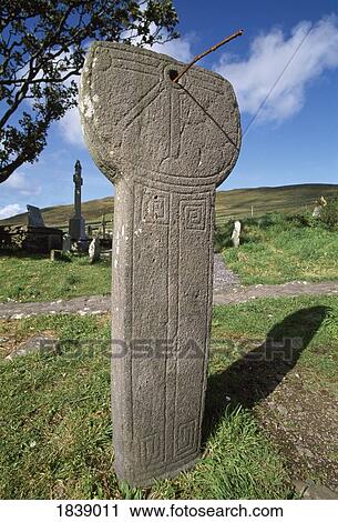 Kilmackedar, Co Kerry, Ireland; Sundial Standing Stone View Large Photo Image Stock Image - Kilmackedar, Co Kerry, Ireland; Sundial Standing Stone. Fotosearch