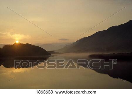 Kylemore Lough, County Galway, Connemara, Ireland View Large Photo Image Stock Photo - Kylemore Lough, County Galway, Connemara, Ireland. Fotosearch