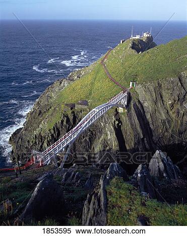 Lighthouse At Mizen Head, County Cork, Ireland View Large Photo Image Stock Photography - Lighthouse At Mizen Head, County Cork, Ireland. Fotosearch
