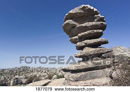 malaga, andalusia, spain; rock formation known as el tornillo, or the screw in el torcal park nature reserve near antequera View Large Photo Image Stock Photo - malaga, andalusia, spain; rock formation known as el tornillo, or the screw in el torcal park nature reserve near antequera. Fotosearch