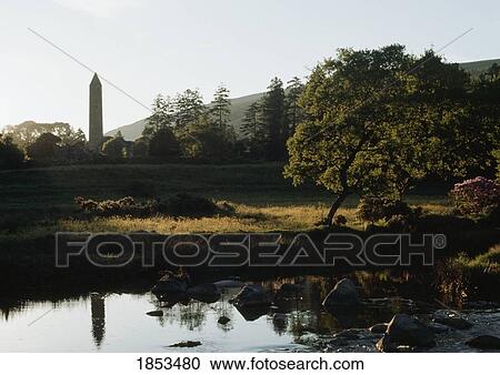 Monastery, Glendalough, County Wicklow, Ireland View Large Photo Image Stock Image - Monastery, Glendalough, County Wicklow, Ireland. Fotosearch