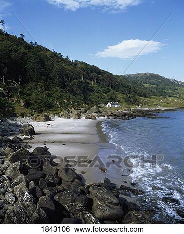 Murlough Bay, Co Antrim, Northern Ireland; View Of The Bay View Large Photo Image Stock Photograph - Murlough Bay, Co Antrim, Northern Ireland; View Of The Bay. Fotosearch