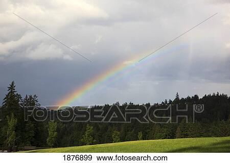 oregon, united states of america; a rainbow over happy valley View Large Photo Image Stock Photo - oregon, united states of america; a rainbow over happy valley. Fotosearch