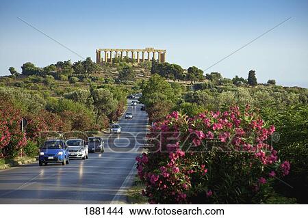 Picture - outside the valley of the temples; agrigento, sicily, italy. Fotosearch