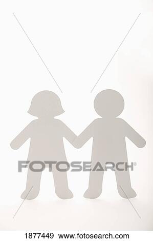 paper cut outs of boy and girl; edmonton, alberta, canada View Large Photo Image Stock Photo - paper cut outs of boy and girl; edmonton, alberta, canada. Fotosearch