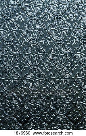 Stock Image - pattern on a glass window. Fotosearch