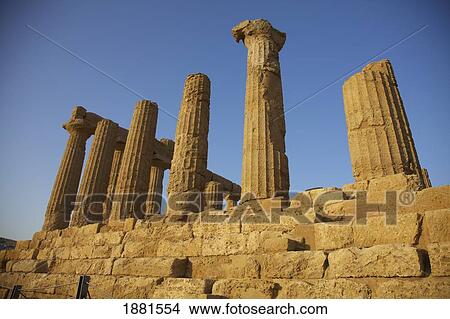 pillars of the greek temple; agrigento, sicily, italy View Large Photo Image Picture - pillars of the greek temple; agrigento, sicily, italy. Fotosearch