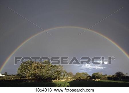 Stock Image - Rainbow, Connemara, County Galway, Ireland. Fotosearch