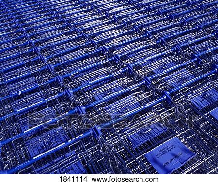 Picture - Retail Outlets, Shopping Trolleys,. Fotosearch